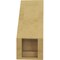 Ekena Millwork 5-inch W x 8-inch D x 12-inch H Imperial Rough Cedar Woodgrain TimberThane Knee Brace, Primed BRCUR05X08X12IMPRCPR - alternate 2